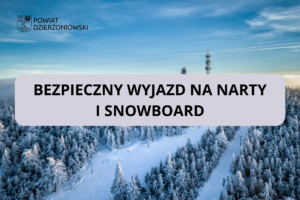 grafika zimowa bezpieczne narty i snowboard