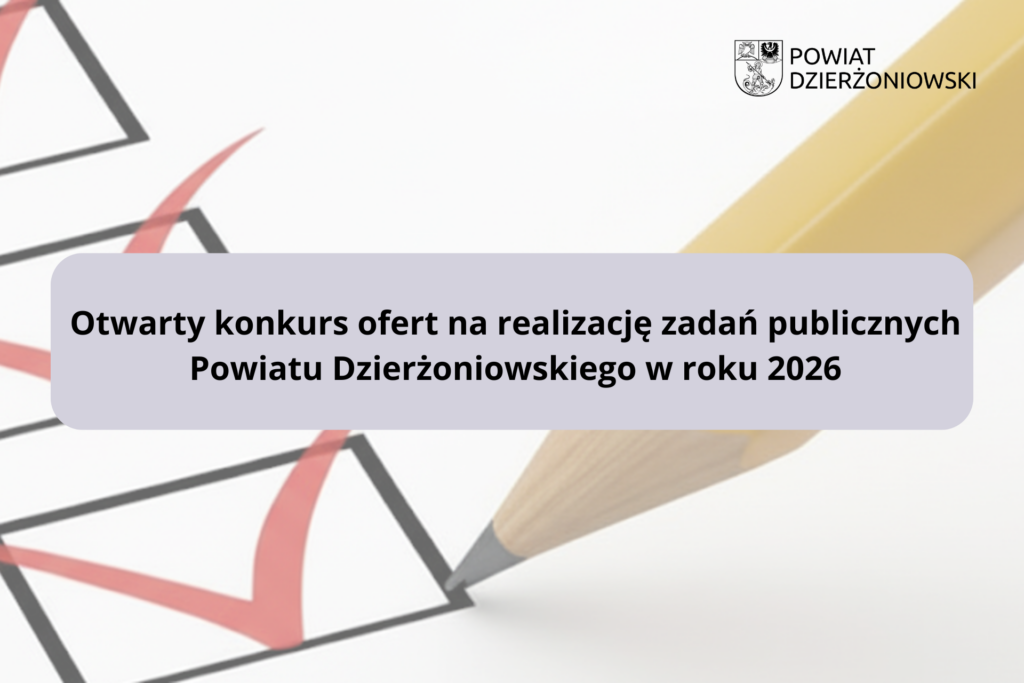otwarty konkurs na realizację zadań publicznych grafika ołówek