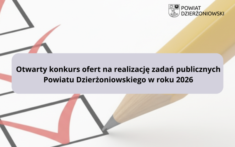 otwarty konkurs na realizację zadań publicznych grafika ołówek