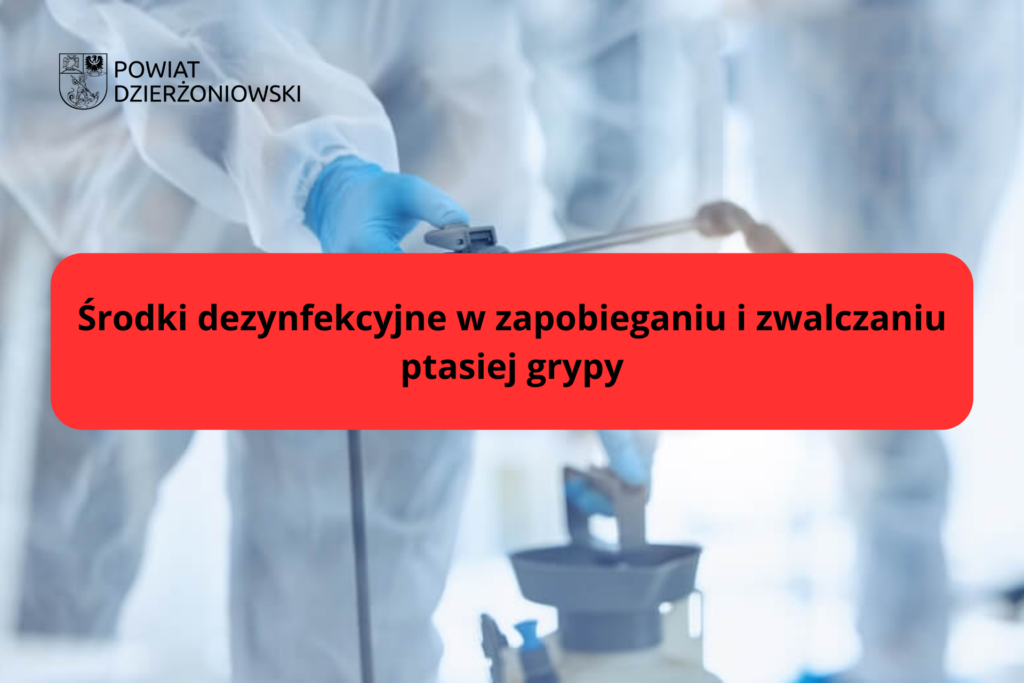 środki dezynfekcja ptasia grypa grafika