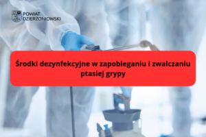 środki dezynfekcja ptasia grypa grafika