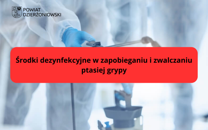 środki dezynfekcja ptasia grypa grafika