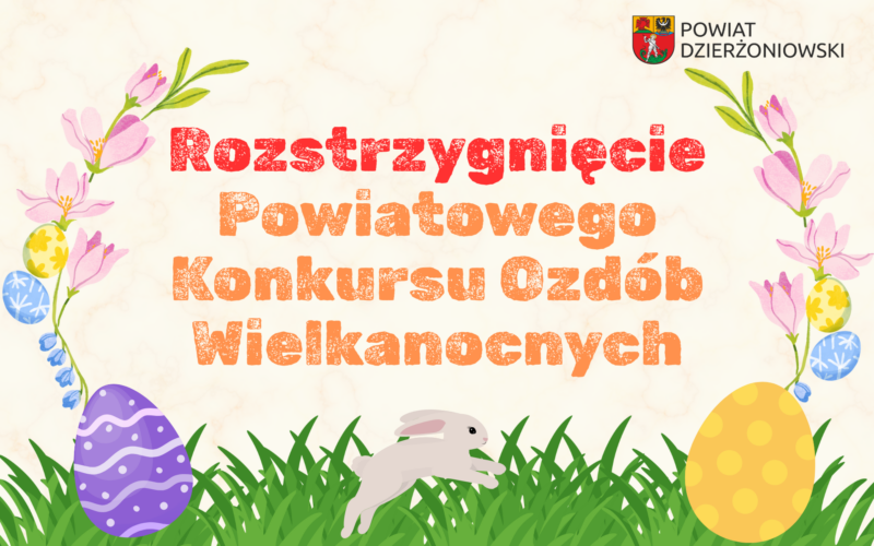 Grafika promująca rozstrzygnięcie konkursu wielkanocnego