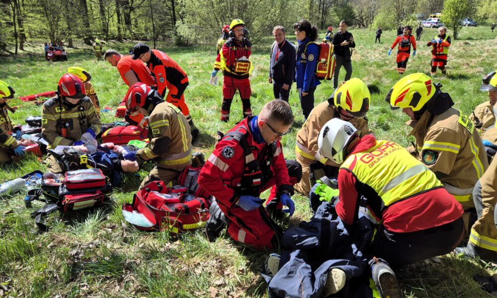 służby podczas ćwiczeń