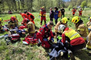 służby podczas ćwiczeń