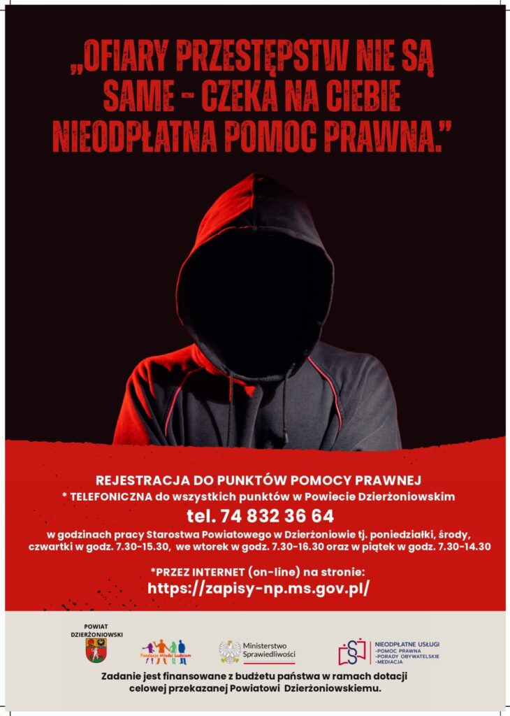 plakat Pomoc prawna 