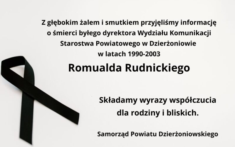kondolencje Romuald Rudnicki