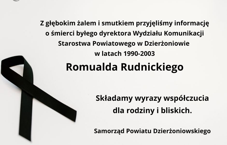 kondolencje Romuald Rudnicki