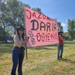 plakat dopingujący zawodnika