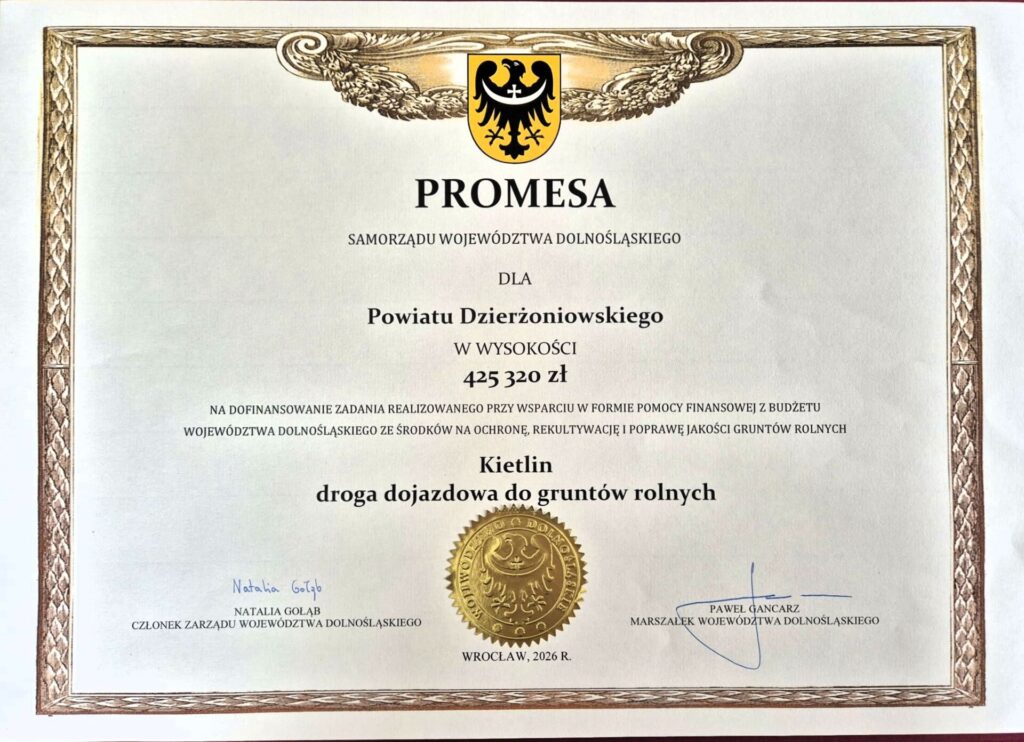 zdjęcie promesy