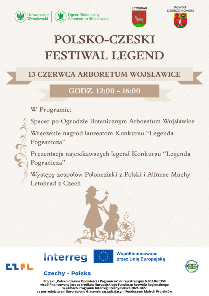 plakat promujący polsko-czeski festiwal legend