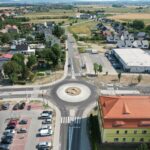widok na rondo od Pieszyc w stronę Dzierżoniowa