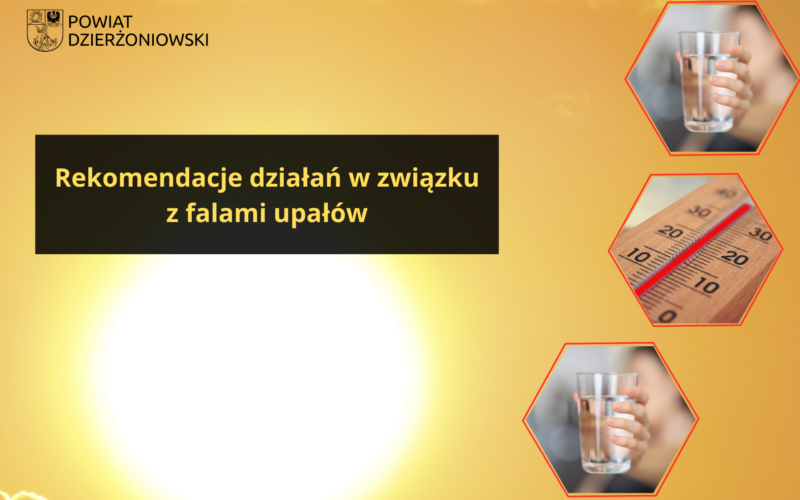 grafika ostrzegająca przed upałem
