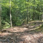 okop przeciwczołgowy, widok z boku
