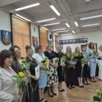 nauczyciele odbierający stopień nauczyciela mianowanego