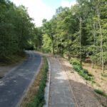widok na ścieżkę pieszo - rowerową Dobrocin - Niemcza
