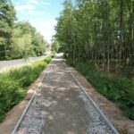 widok na ścieżkę pieszo - rowerową Dobrocin - Niemcza 2