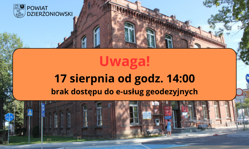 starostwo grafika brak dostępu do usług geodezyjnych