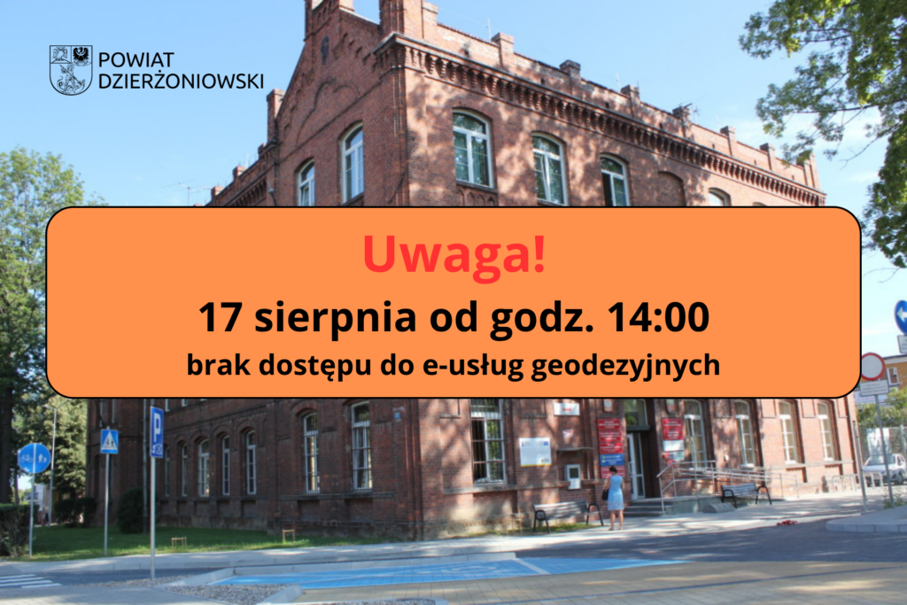 starostwo grafika brak dostępu do usług geodezyjnych