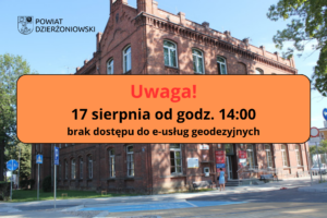 starostwo grafika brak dostępu do usług geodezyjnych