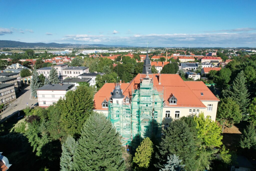widok na Radiobudę lotu ptaka