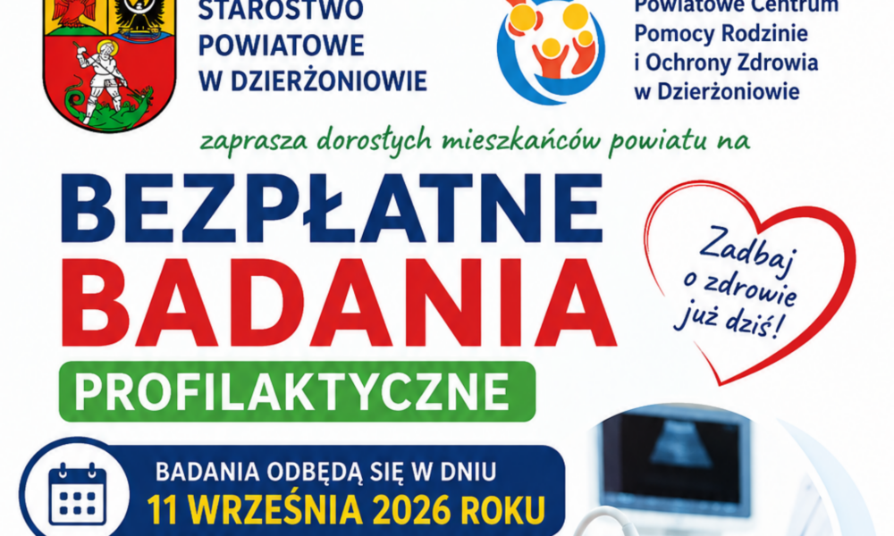 grafika promująca bezpłatne badania