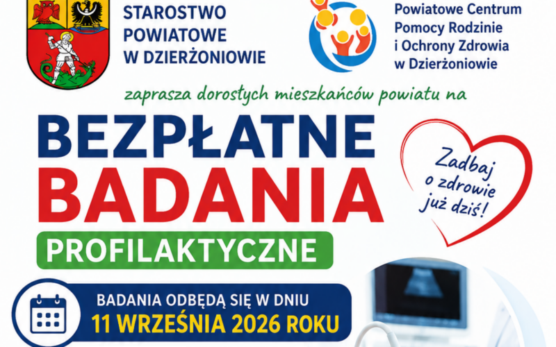 grafika promująca bezpłatne badania